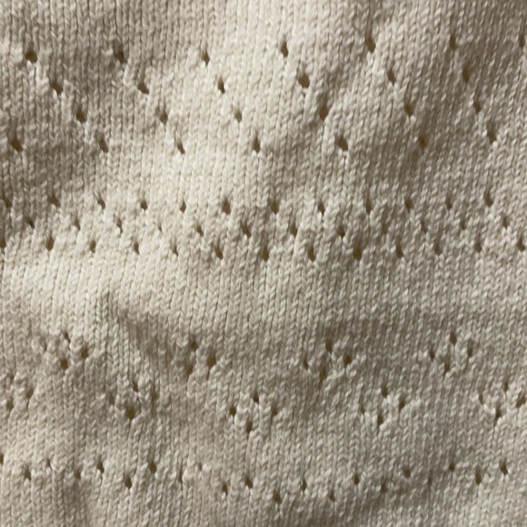 Free People Sand Castle Pointelle Cropped Boxy Knit Sweater - Picture 17 of 17